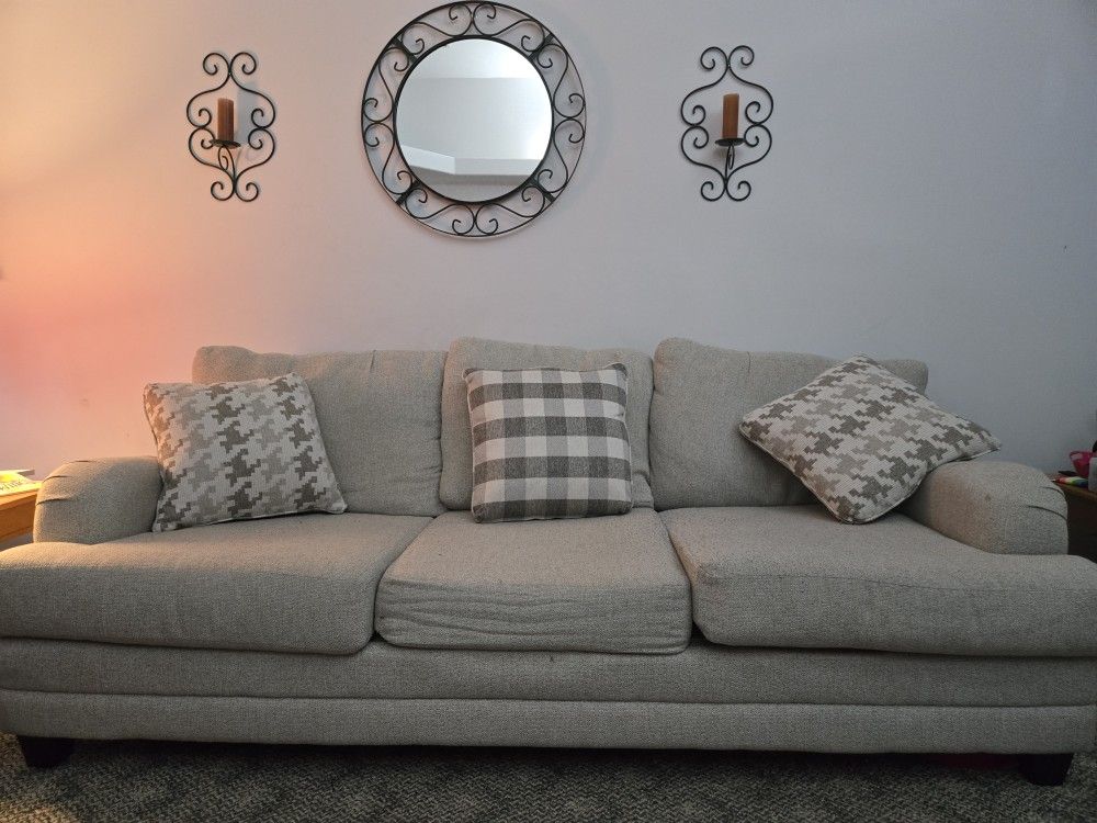 Couch, Oversized Chair & Ottoman