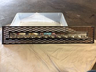 Metal Wall mount 12 tea light mirror back