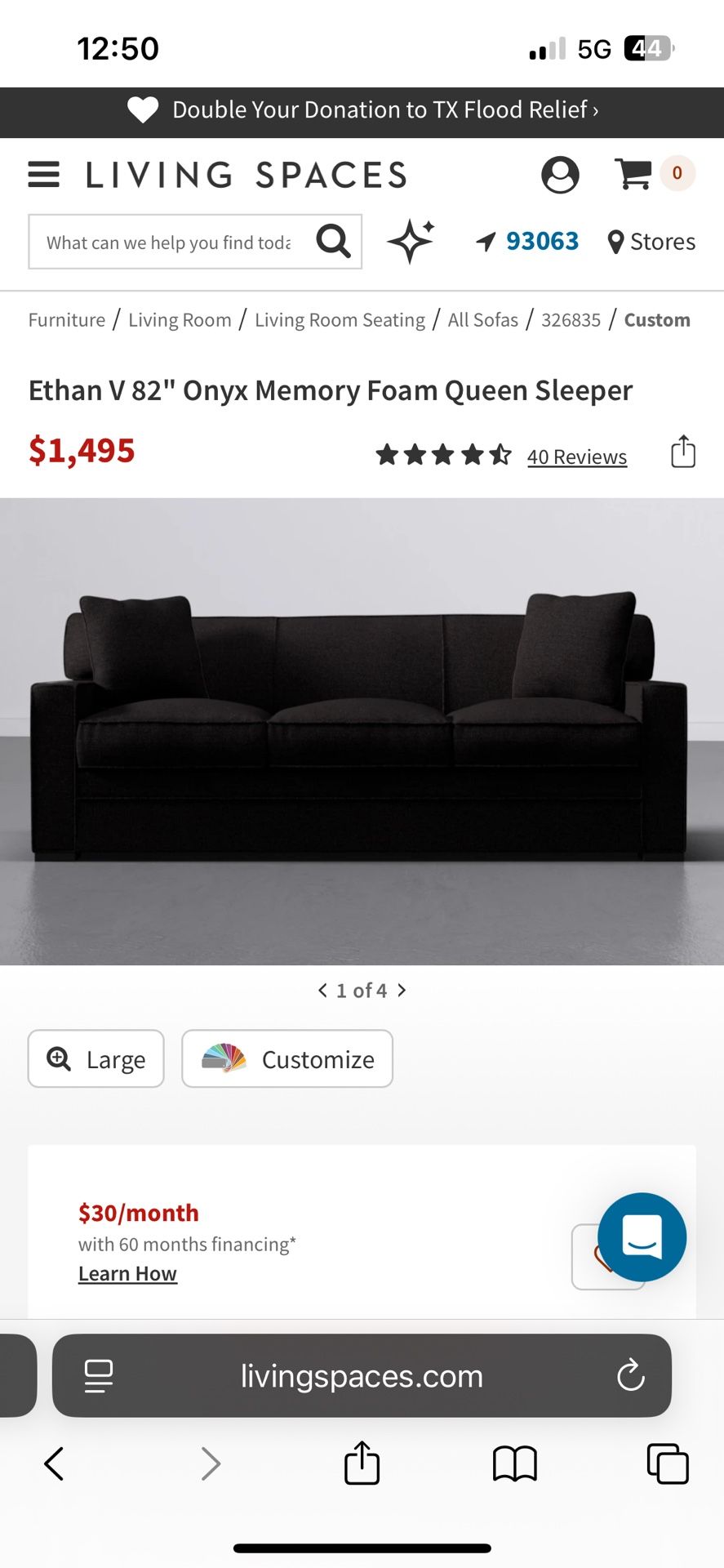Like New Sofa Bed Couch