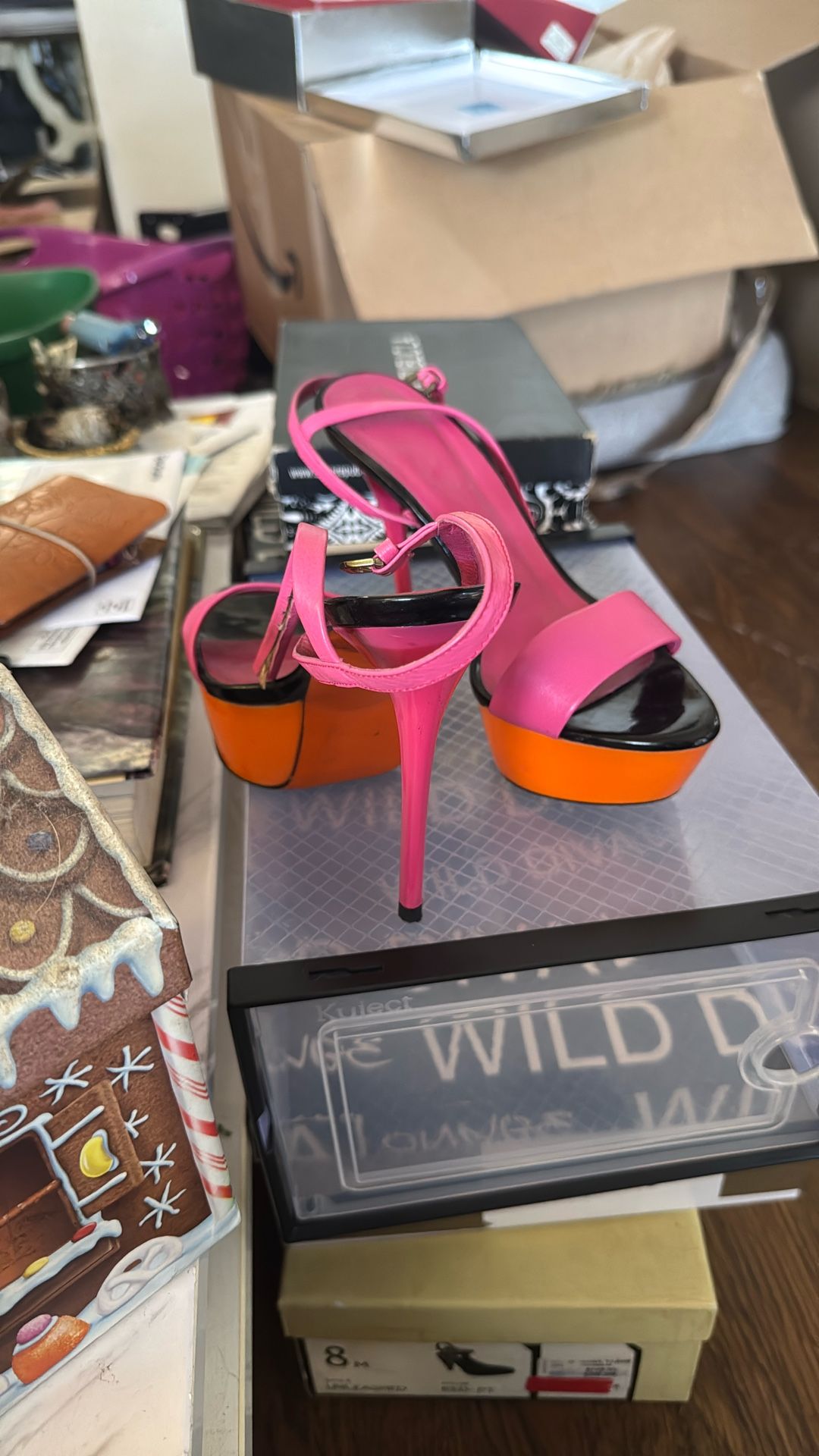 Pink & Orange heels