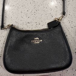 Coach Purse - Crossbody (Black Leather)