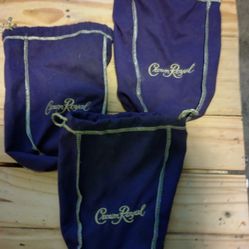 3 Crown Royal Bags