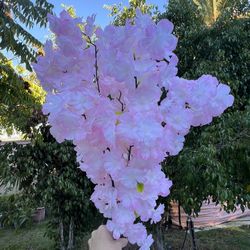 Tall Cherry Tree Blossom 🌸 Branches, Lifelike Stems 3 Pieces