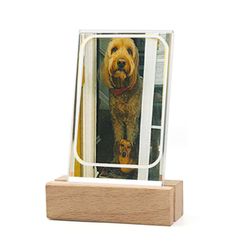 Place & Time Warm LED Acrylic Wood Instax Picture Frame 2" x 3" NEW!! NIB