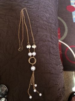 Collar perla con oro