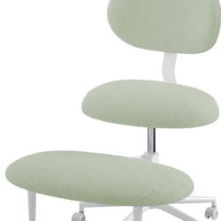 Cross-Legged Swivel Chair - Adjustable Height, Back Support