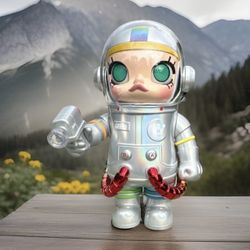 POP MART Mega Space Molly Rainbow 2.0 400% Art Toy Figure Hard Plastic