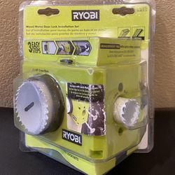 Ryobi A99DLK4 Easy To Install Wood & Metal Door Lock Installation Kit (New)
