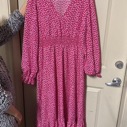 Pink Maxi Dress XL NEW