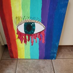 Rainbow Eye Art