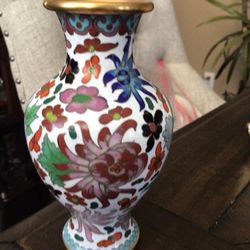 Petite Cloisonné Vase 6 Inches