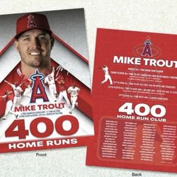Mike Trout Poster Anaheim Angels Baseball MLB