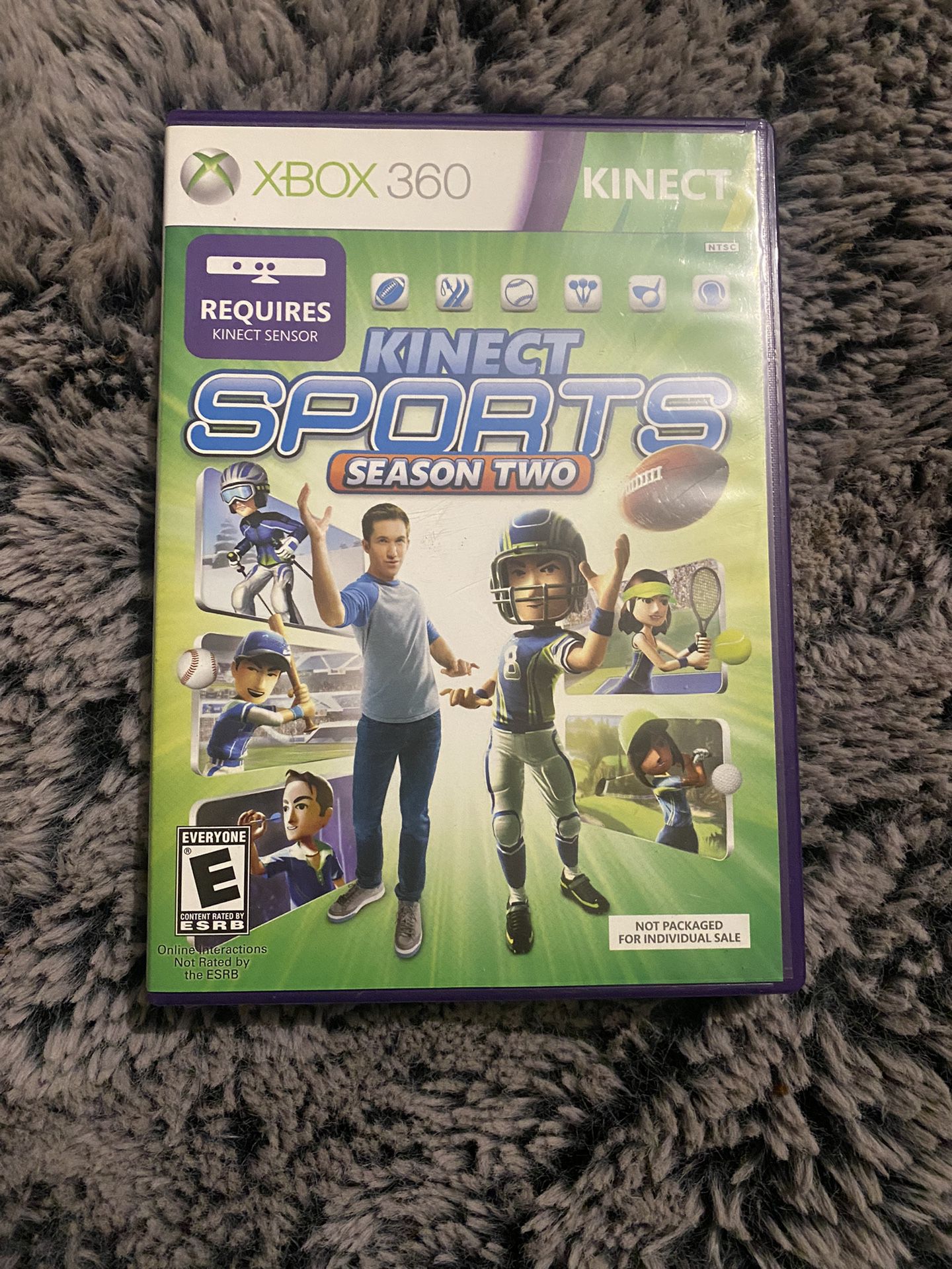 Xbox 360 Kinect Bundle / 3 Games - Sports Season 2 - Adventures - Wipe Out