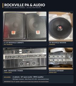 Rockville PA & Audio Complete Equipment Bundle