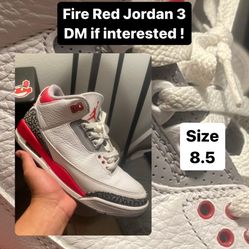 Fire Red Jordan 3