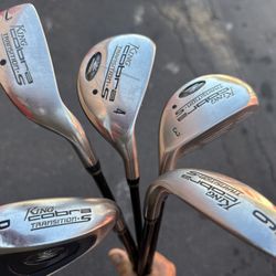 King Cobra Transition S Iron Set 9,7,4-3 & P Graphite Aldila Standard Regular Flex 65G