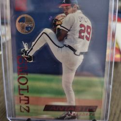Atlanta Braves John Smoltz 1994 Topps Stadium Club Members Only Fantastic Finishers Parallel Card 
