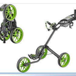 CaddyTek Caddylite 15.3 V2 - Deluxe Quad-Fold Golf Push Cart 