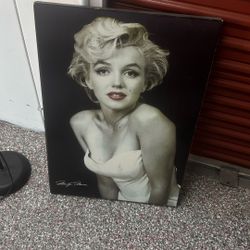 Marilyn Monroe Wood Canvas