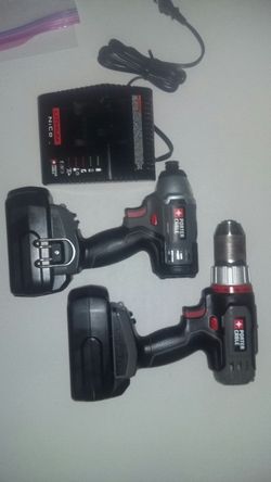 Porter-Cable 18 volt drill and impact set with brand new 3.0 batteries