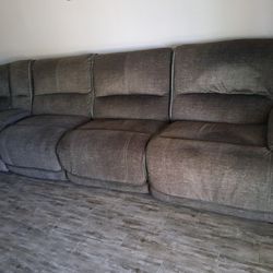 Sectional With 3 Recliners Not Needed Anymore 