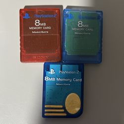 Sony PlayStation 2 PS2 Memory Card Lot 8MB