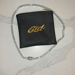 GLD - Diamond Tennis Chain in White Gold- 5mm