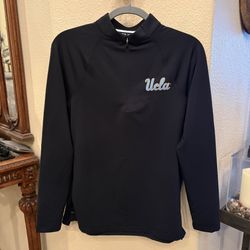 PETER MILLAR Black UCLA Embroidery UPF 50+ Sun Long Sleeve Shirt Size Large