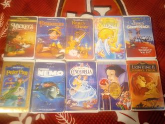 Walt Disney Kids VHS Cassettes Movies Vintages Classic All For $60