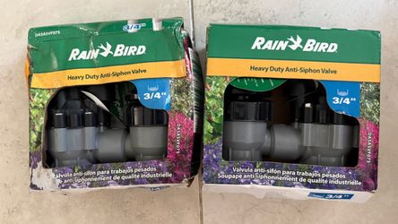 Rain Bird 3/4 in. FPT Professional Grade Anti-Siphon Irrigation Valve with Flow Control New $25 Each Or $45 Both, Firm!!! Pickup in Irvine/Tustin Is W