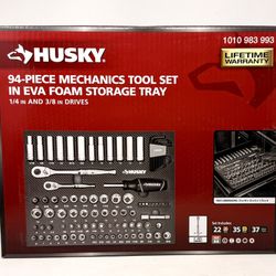 Husky Mechanics Tool Set in EVA Foam (94-Piece)