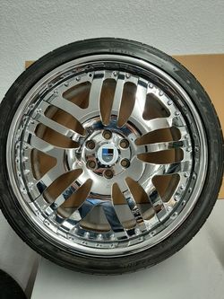 20" Asanti 3 piece wheels