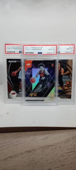 3 cade Cunningham rookie cards PSA 10