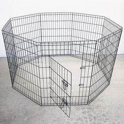 (New in Box) $49 Folding 36” Tall x 24” Wide x 8-Panel Pet Playpen Fence Gate Outdoor Indoor