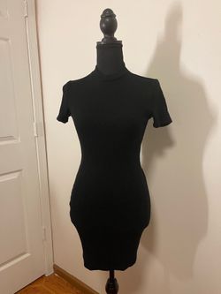 Black short bodycon dress