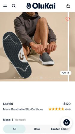 Olukai Slip Ons Brand New