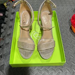 Women’s Gold Mesh Heels