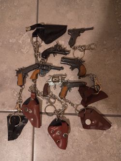 Mini Cap Gun Keychains