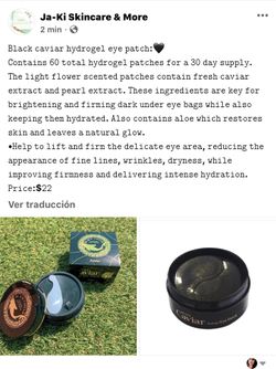 exelente producto para ojeras y finas lineas de exprecion