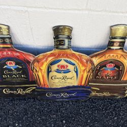 Amazing Crown Royal Bar Advertising Sign Mirror