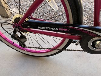 26 Ladies Susan G Linen More Than Pink 10 Speed Bike for Sale