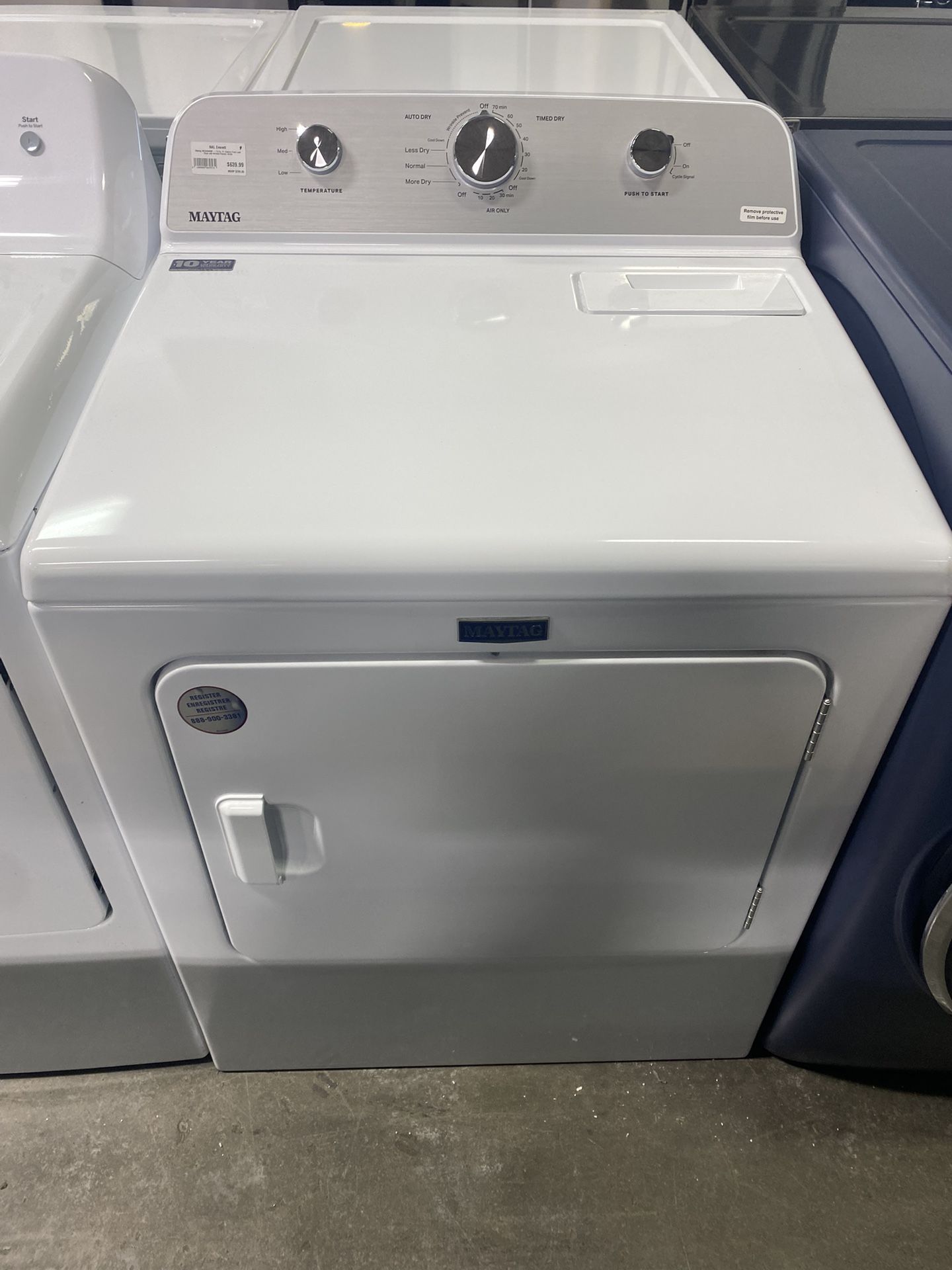Maytag  MED4500MW 29 Inch Electric Dryer with 7.0 cu. ft. Capacity, 7 Dryer Cycle