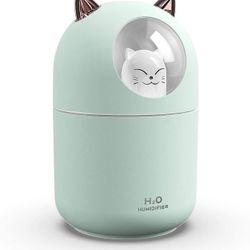humidifiers for bedroom ，small humidifier plant humidifier for Office with High and Low Mist Settings , 2 Mist Modes, Super Quiet,Up to 12 Hours (whit