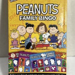 Peanuts Family Bingo Game for 2-18 Players Charlie Brown & Snoopy Game