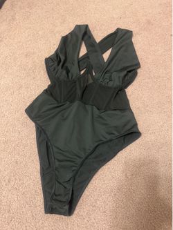 New xl black bodysuit stretchy one piece goth gothic lingerie top outfit