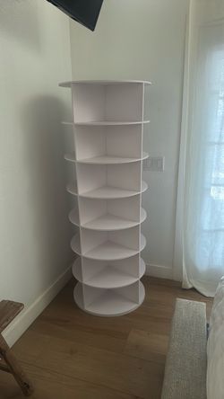 White organizer shelf