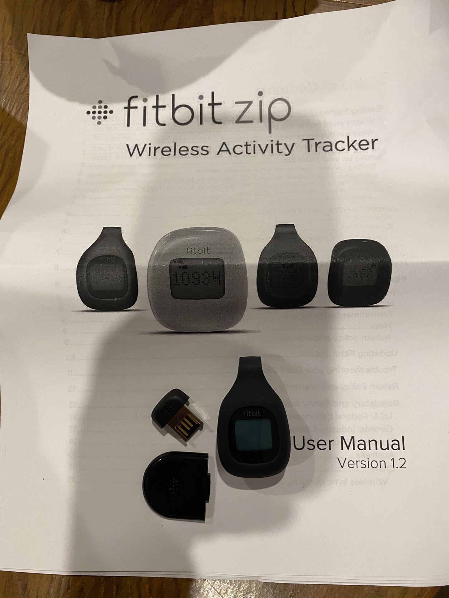 Fitbit Zip Wireless Activity Tracker , Charcoal 
