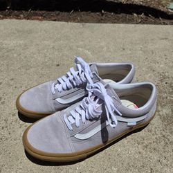 Vans Skate Old Skool shoes in the Gum Light Grey
