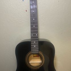 Rogue RA-090 Dreadnought Acoustic Guitar Black 