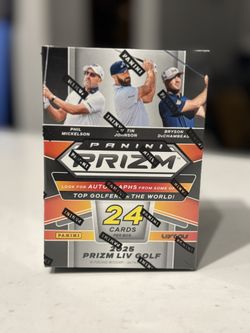 2025 Panini Prizm LIV Golf Trading Card Blaster Box New Factory Sealed